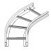 Bogen Lanz 45° für Weitspann-Multibahn 400x60mm ZMA