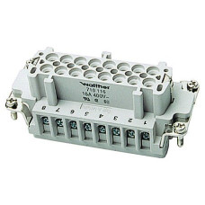 Buchseeinsatz B16 0.5-2.5mm² 20-14AWG mit Drahtschutz 1-16 Buchseeinsatz B16 0.5-2.5mm² 20-14AWG mit Drahtschutz 1-16