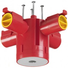 Lampendübel MT Crallo-Star rot Ø60xH85mm 2xM20/M25