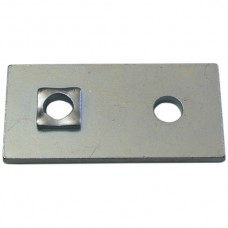 Verbindungsplatte 25x50x3mm Durchmesser 2x6,5mm