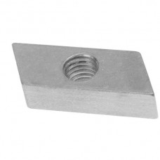 Gewindeplättchen M6 25,5x12mm AZ 6.6 Aluminium