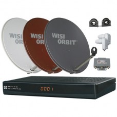 SAT Anlagen-Set 1Teilnehmer OG81 weiss WISI HDTV OP08C+OA38G+OR181A