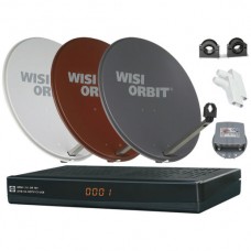 SAT Anlagen-Set 2Teilnehmer OG82 weiss WISI HDTV OP08C+OA38G+OR181A