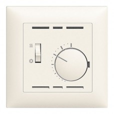 UP-Thermostat EDUE mit Schalter Tiefe 34mm, 88×88mm weiss