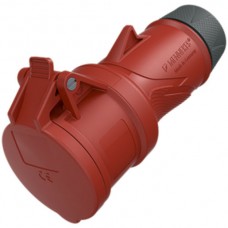 Kupplung CEE PowerTOPXtra 32A IP54 5P 6h 400V Ø80x209mm rot