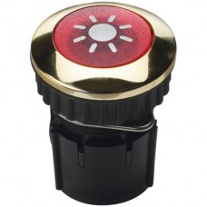 EB-Druckkontakt 24V LED rot/ gold rund 22mm