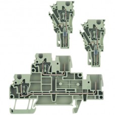 Mehrstock-Reihenklemme Weidmüller ZDT 2.5/2 Zugfeder 2.5mm² 2 Etagen beige
