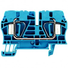 Durchgangs-Reihenklemme Weidmüller ZDU 6 Zugfeder 6mm² TS35 blau