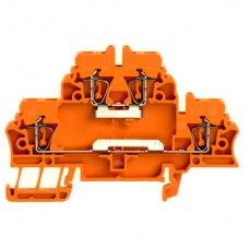 Mehrstock-Reihenklemme Weidmüller ZDK 2.5 Zugfeder 2.5mm² 2 Etagen orange