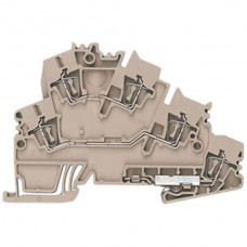 Mehrstock-Reihenklemme Weidmüller ZDKPE Zugfeder 2.5mm² 2 Etagen beige