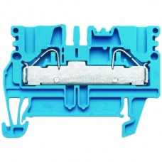 Durchgangs-Reihenklemme Weidmüller PDU PUSH IN 4mm² TS35 blau	