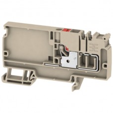 Einspeiseklemme Weidmüller AAP11 LO PUSH IN 6mm² 41A TS35 beige, rot