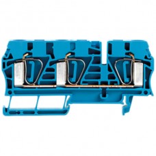 Durchgangs-Reihenklemme Weidmüller ZDU 6/3AN Zugfeder 6mm² TS35 blau
