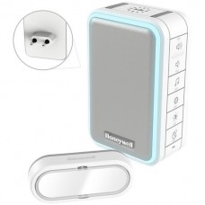 Funk-Gong Honeywell, 150m weiss für Steckdose mit Tast und Lichtring