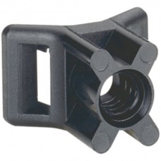 Schraubsockel Colson schwarz für Kabelbinder 9mm Pack à 100 Stück