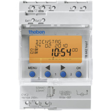 REG-Schaltuhr digital TH TR642 top2 230VAC 2-Kanal/Jahr/Astro
