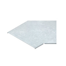 Deckel Niedax für Horizontalbogen 45° 550mm bandverzinkt