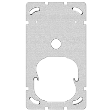 Befestigungsplatte 2-teilig 2x1 Feller Sonnerie + Drucktaster 1262 •  137x77 mm zu 38242800