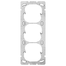 Befestigungsplatte 3-teilig 3x1 3x52mm Senkrecht Apparatedistanz 60 mm