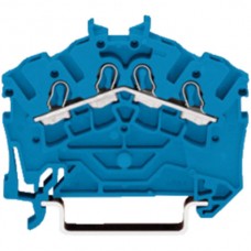 Durchgangsklemme 2,5-4mm2 4L blau Wago TopJop S