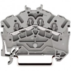Durchgangsklemme 2,5-4mm2 4L grau Wago TopJop S