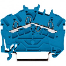 Durchgangsklemme 4mm2 3L blau Wago TopJop S