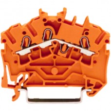 Durchgangsklemme 4mm2 3L orange Wago TopJop S