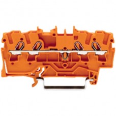 Durchgangsklemme TopJob-S 2,5 4L orange Serie 2002