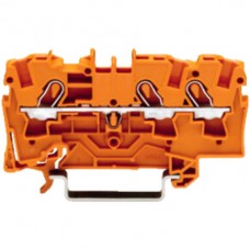 Durchgangsklemme TopJob-S 4mm2 3L orange Serie 2004