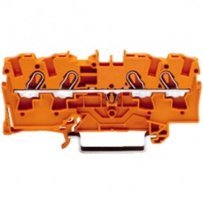 Durchgangsklemme TopJob-S 4mm2 4L orange Serie 2004