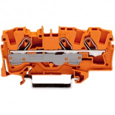 Durchgangsklemme TopJob-S 6mm² 3L orange Serie 2006
