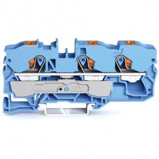 Durchgangsklemme WAGO TopJob-S 10mm² 3L blau Serie 2210 - 1 Stück