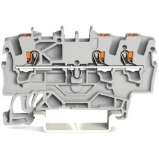 Durchgangsklemme WAGO TopJob-S 1.5mm² 3L grau Serie 2201 - 1 Stück