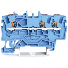 Durchgangsklemme WAGO TopJob-S 1.5mm² 3L blau Serie 2201 - 1 Stück