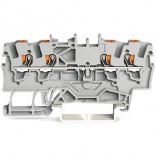 Durchgangsklemme WAGO TopJob-S 1.5mm² 4L grau Serie 2201 - 1 Stück