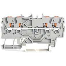 Durchgangsklemme WAGO TopJob-S 1mm² 4L grau Serie 2200 - 1 Stück