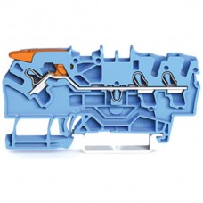 Durchgangsklemme WAGO TopJob-S 2.5mm² 3L blau Serie 2102 - 1 Stück