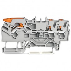 Durchgangsklemme WAGO TopJob-S 2.5mm² 3L grau Serie 2102 - 1 Stück