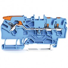 Durchgangsklemme WAGO TopJob-S 2.5mm² 3L blau Serie 2102 - 1 Stück