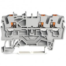 Durchgangsklemme WAGO TopJob-S 2.5mm² 3L grau Serie 2202 - 1 Stück