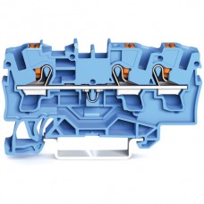 Durchgangsklemme WAGO TopJob-S 4mm² 3L blau Serie 2204 - 1 Stück
