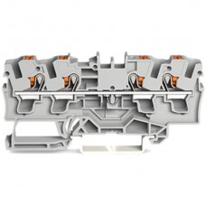 Durchgangsklemme WAGO TopJob-S 4mm² 4L grau Serie 2204 - 1 Stück