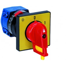 EB-Drehschalter K+N 0/2L 0-1 16A 400V mit Vorhängeschloss