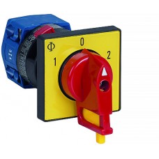 EB-Drehschalter K+N 2/1L 1-0-2 16A 400V mit Vorhängeschloss