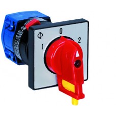 EB-Drehschalter K+N 2/2L 1-0-2 16A 400V mit Vorhängeschloss