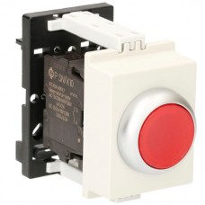 REG-Leuchttaster K&N 230VAC 1S 6A 2TE Kalotte rot
