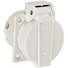 EB-Steckdose T15 5P 10A 400V grau mit Deckel IP54