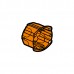 UP-Dose Batibox 2M orange rund universal Ø67/T50mm für Mosaic
