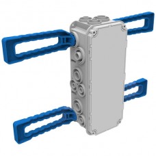 UP-Einlasskasten Spotbox UP3 Gr.I-I-I,gr mit 4 Flügelclips