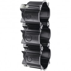 Hohlwanddose HSB Ideal Gr.3x1 schwarz